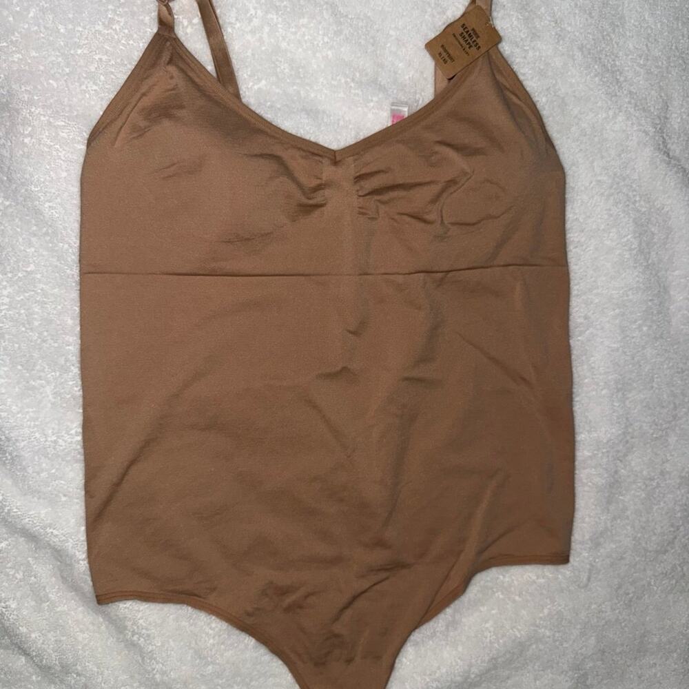 Pink seamless bodysuit -xl
